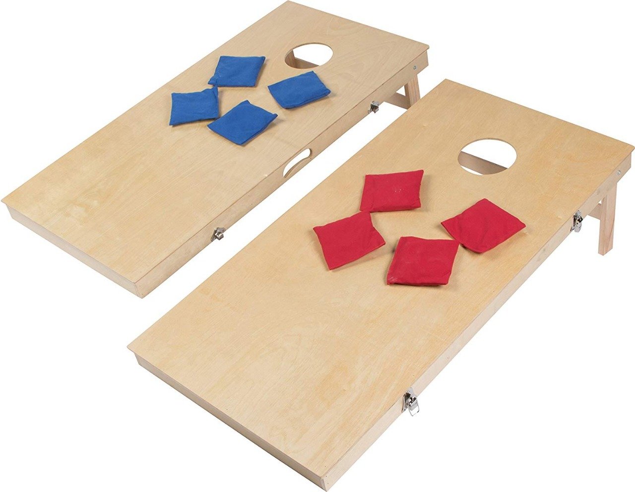 Cornhole", também conhecido como jogo de saco de feijão - Kid Recanto